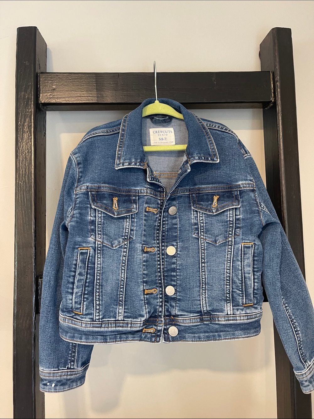 Crewcuts denim jacket size 6/7